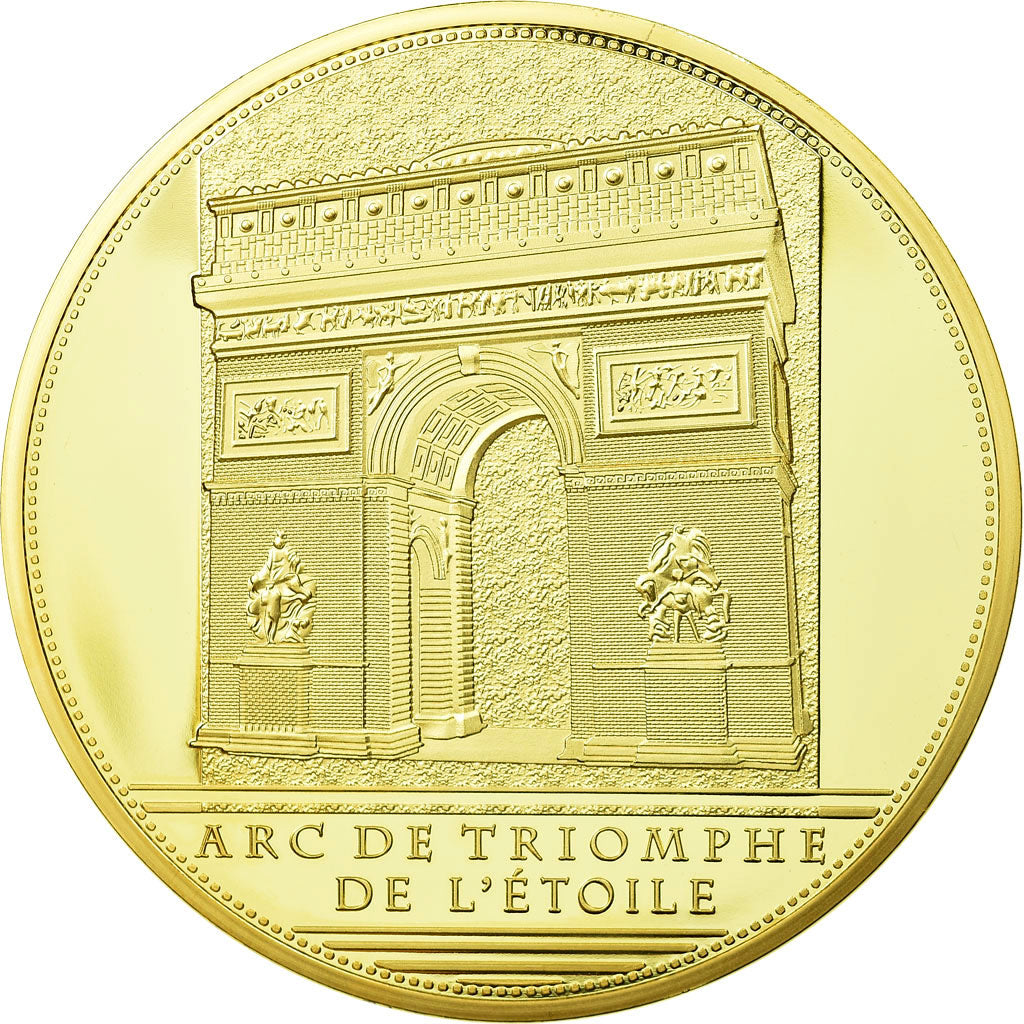 France, Medal, Arc de Triomphe, La Résistance de 1814, 2013, MS(65-70), Copper