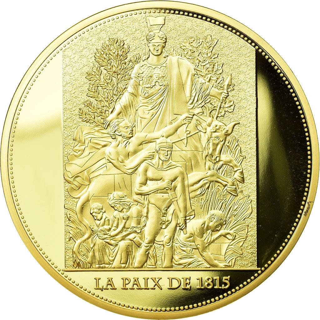 France, Medal, Arc de Triomphe, La Paix de 1815, 2013, MS(65-70), Copper Gilt