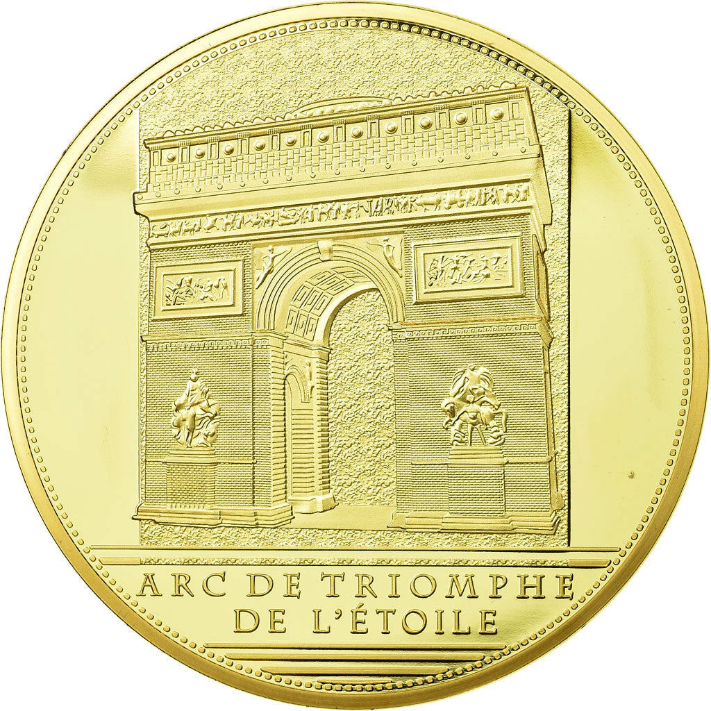 France, Medal, Arc de Triomphe, La Paix de 1815, 2013, MS(65-70), Copper Gilt