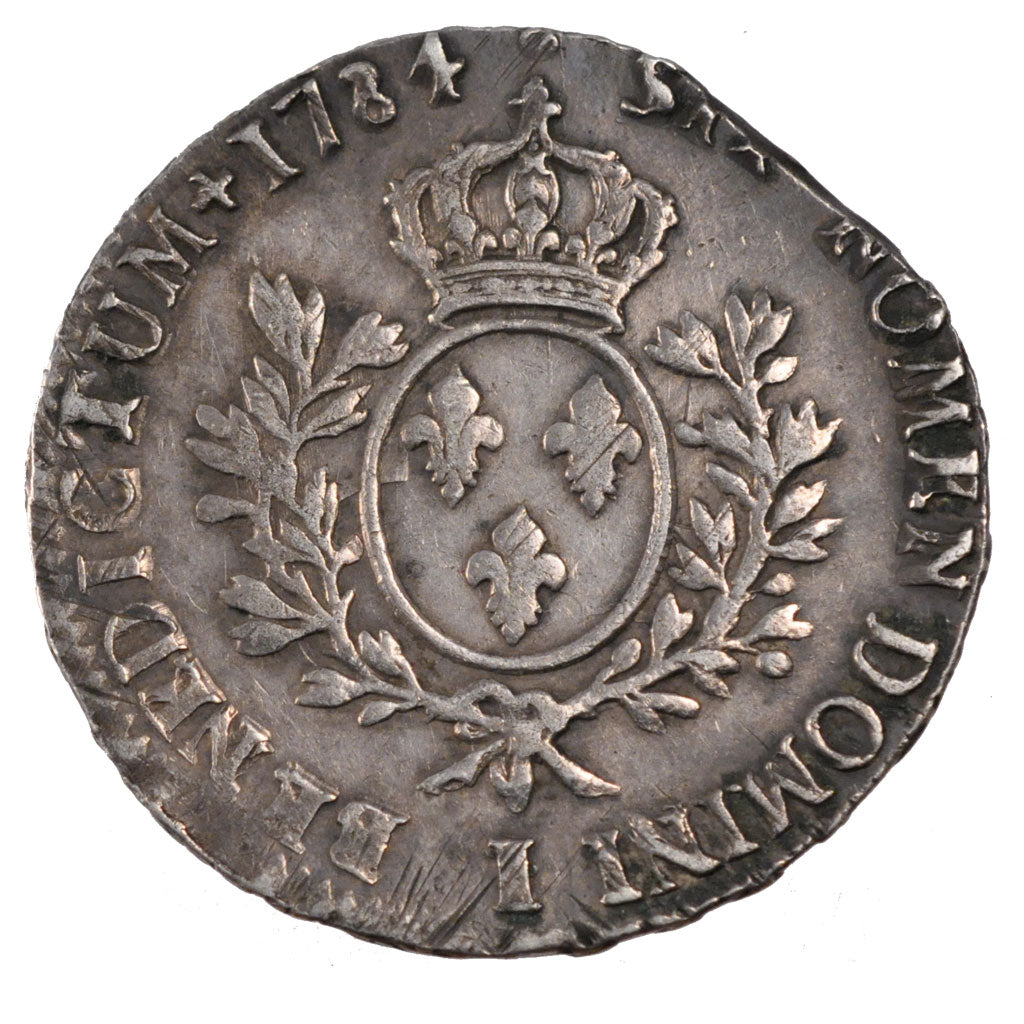 FRANCE, Écu aux branches d'olivier, ECU, 1784, Limoges, KM #564.7, EF(40-45), ..