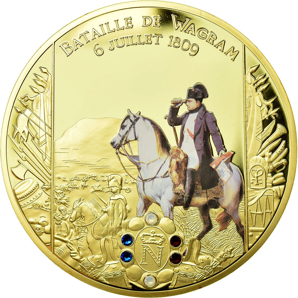 France, Médaille, Napoléon Ier, Bataille de Wagram (1809), 2015, FDC, Copper