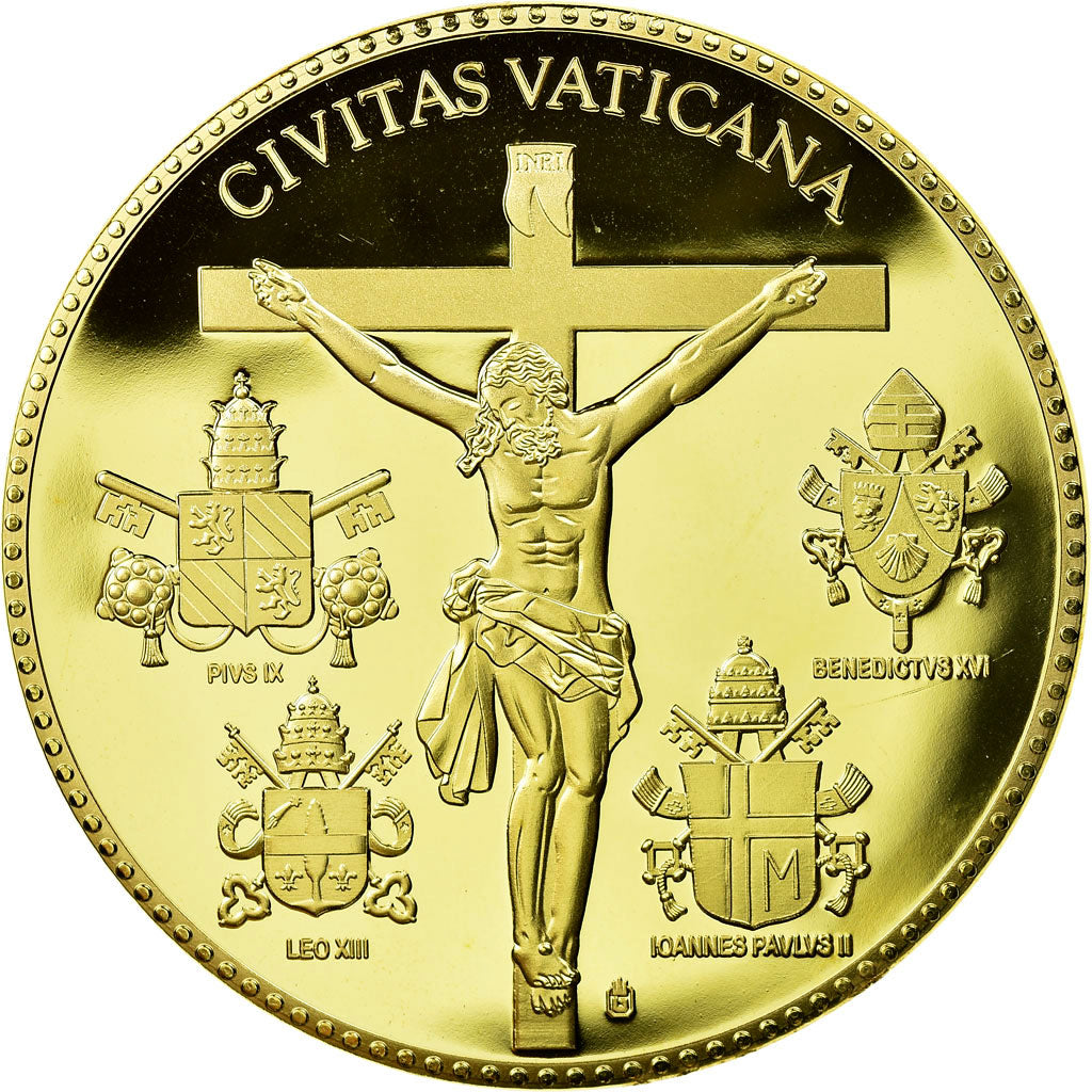 Vatican, Medal, Le Pape Jean-Paul II, 2011, MS(65-70), Copper Gilt
