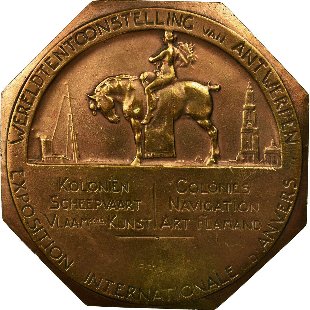 Belgique, Médaille, Exposition Internationale d'Anvers, 1930, Josuë Dupon