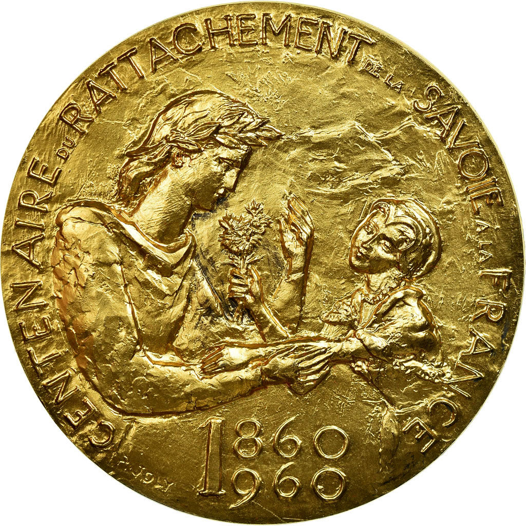 France, Médaille, Rattachement de la Savoie et Nice à la France, 1960, Joly