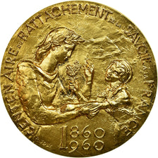 France, Médaille, Rattachement de la Savoie et Nice à la France, 1960, Joly