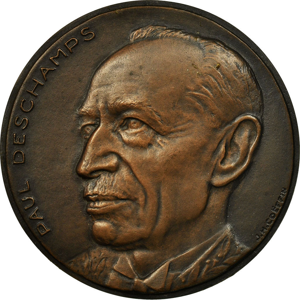 France, Medal, Histoire, Paul Deschamps, Coeffin, MS(60-62), Bronze