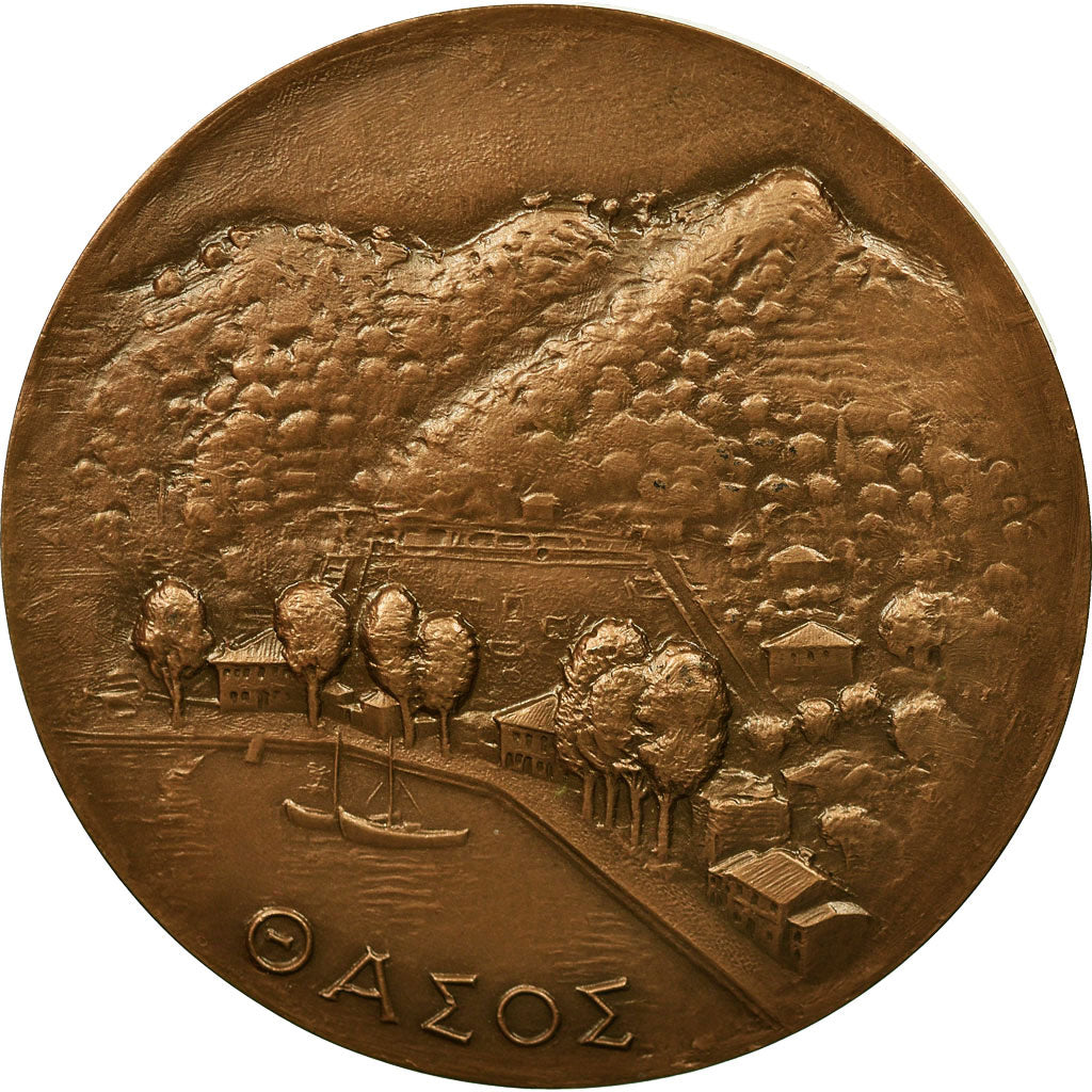 Francia, medaglia, Archéologie, Pierre Devambez, Thasos, 1971, Guiraud, SPL
