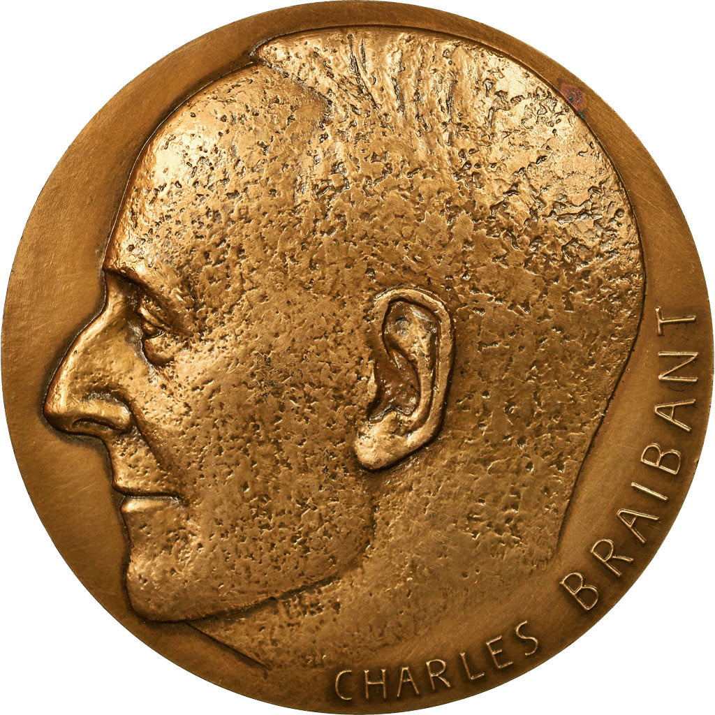 Francia, medaglia, Littérature, Charles Braibant, Gorbato, SPL, Bronzo