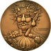 Itália, Medal, Peinture, Giuseppe Arcimboldo, 1936, Johnson, MS(63), Bronze