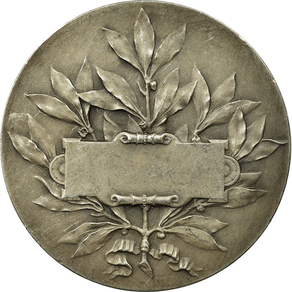 France, Medal, Gallia, Femme Casquée, Morlon, AU(50-53), Silvered bronze