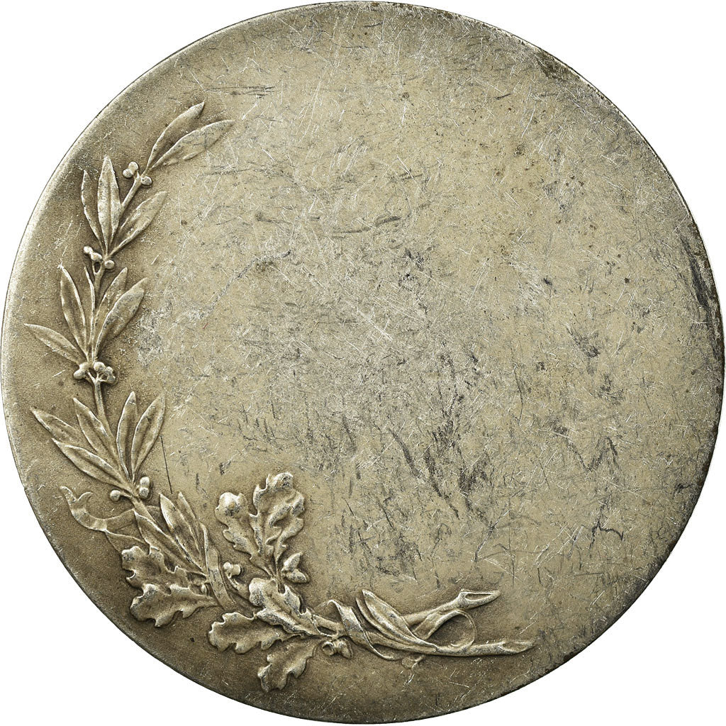 France, Médaille, Gallia, Femme Casquée, Morlon, TB+, Silvered bronze