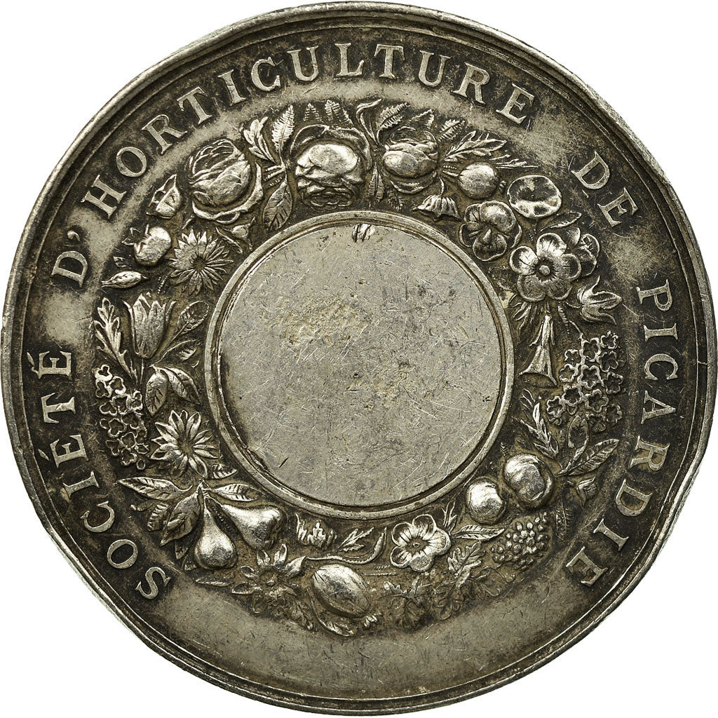 Frankrijk, Medaille, Société d'horticulture de Picardie, Amiens, Pingret, ZF