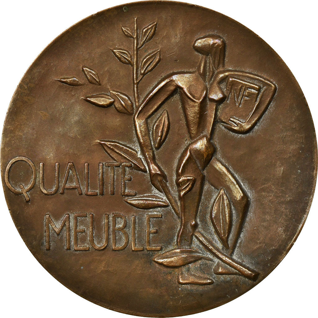 France, Médaille, Concours Meubles, 1960, TTB+, Bronze