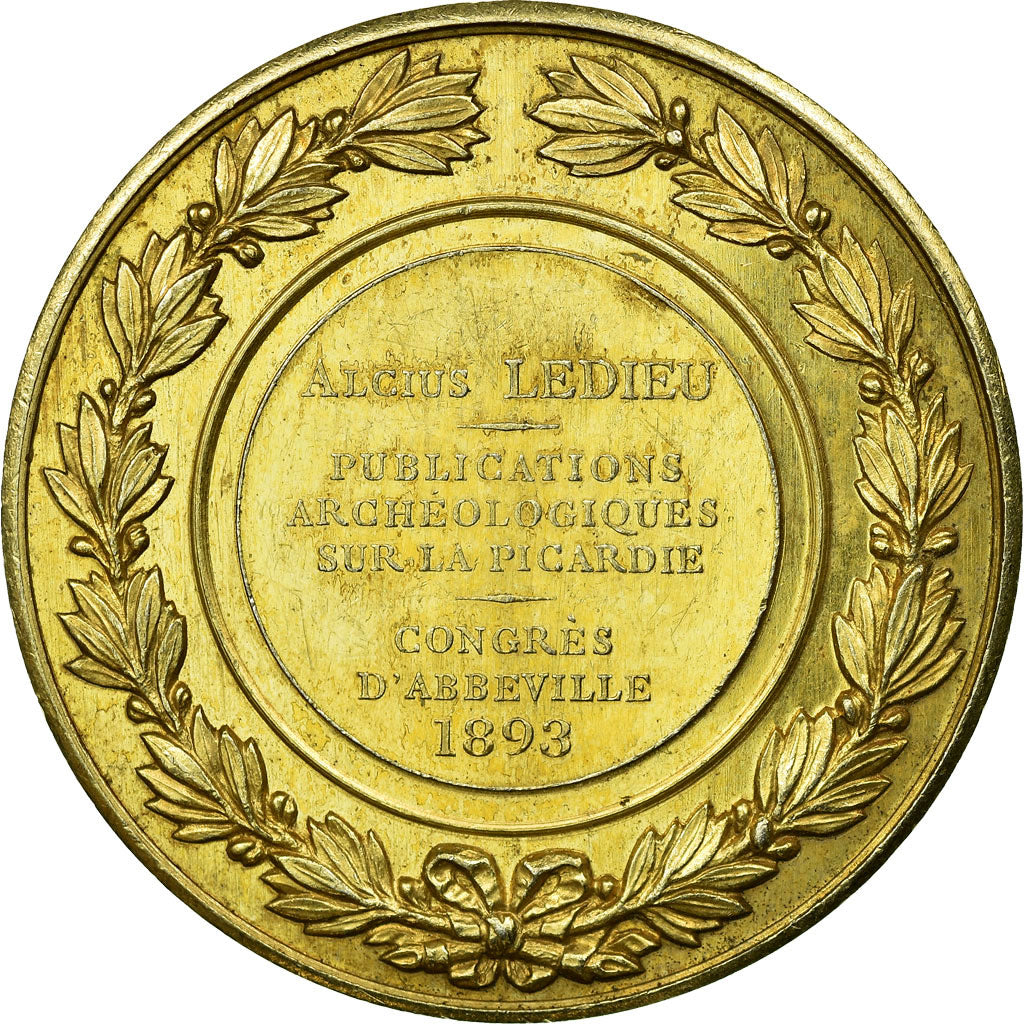 France, Medal, Publications Archéologiques sur la Picardie, Congrès