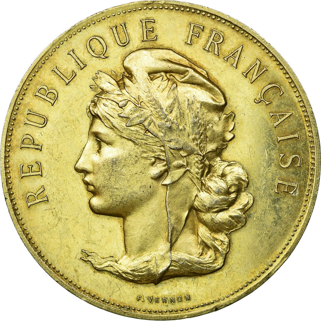 France, Médaille, Prix Offert par le Prefet de la Somme, Vernon, TTB+, Vermeil