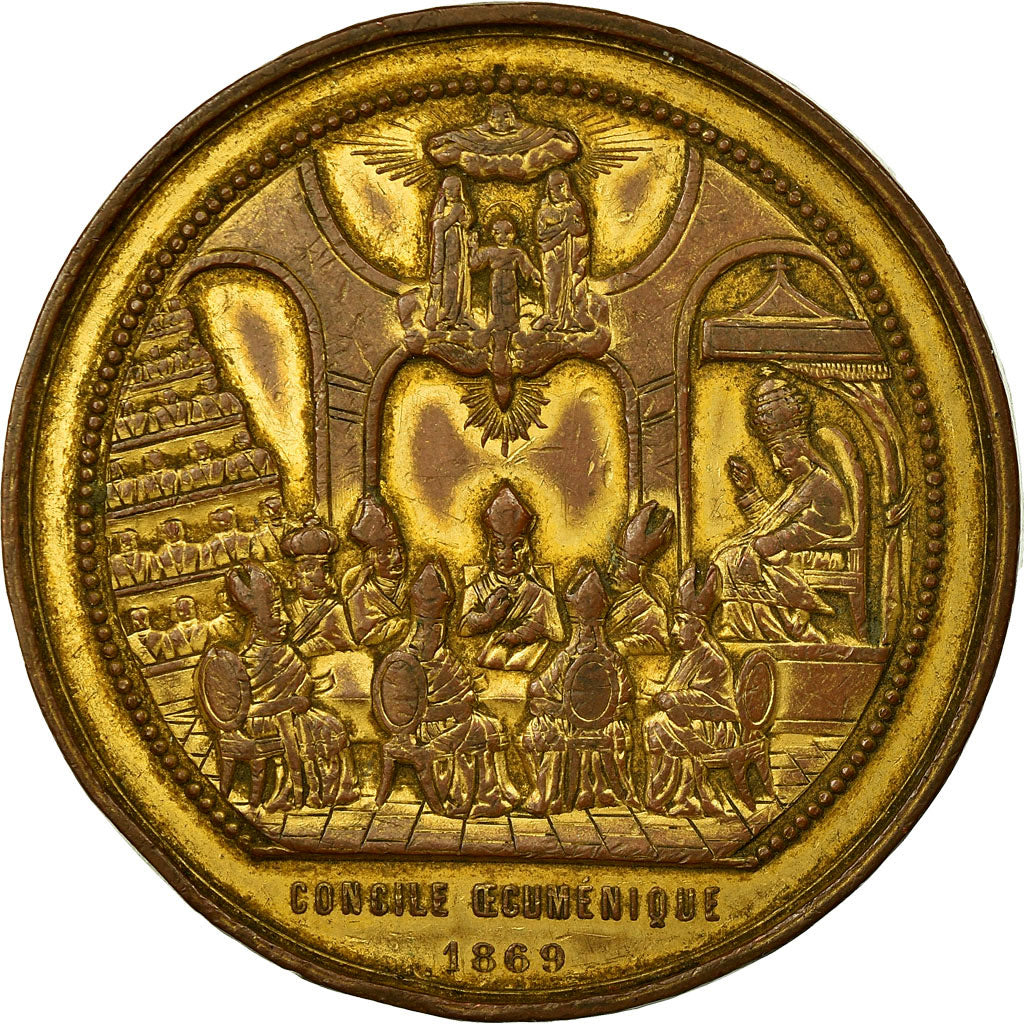 Vatican, Medal, Pie IX, Concile Oecuménique de Rome, 1869, Blondelet