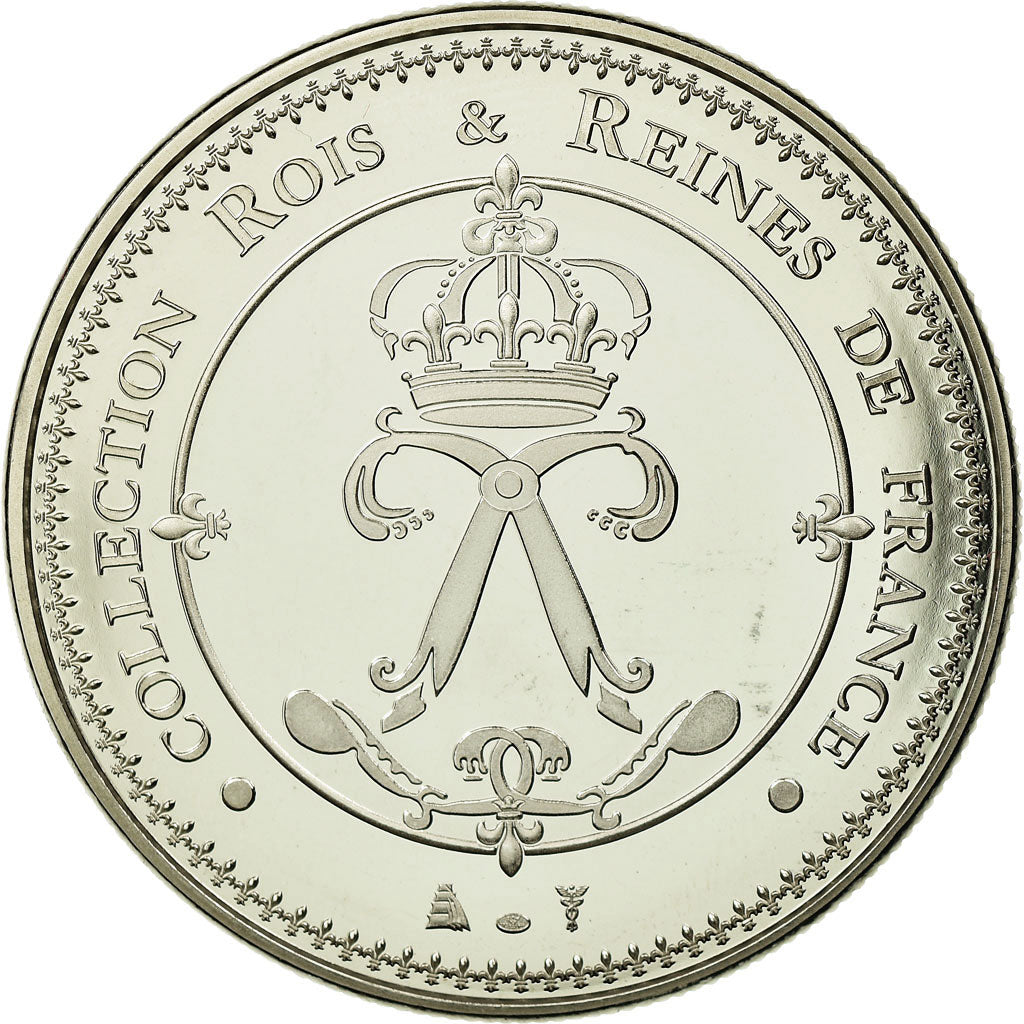 Francia, medaglia, Les Rois de France, Charlemagne, FDC, Rame-nichel