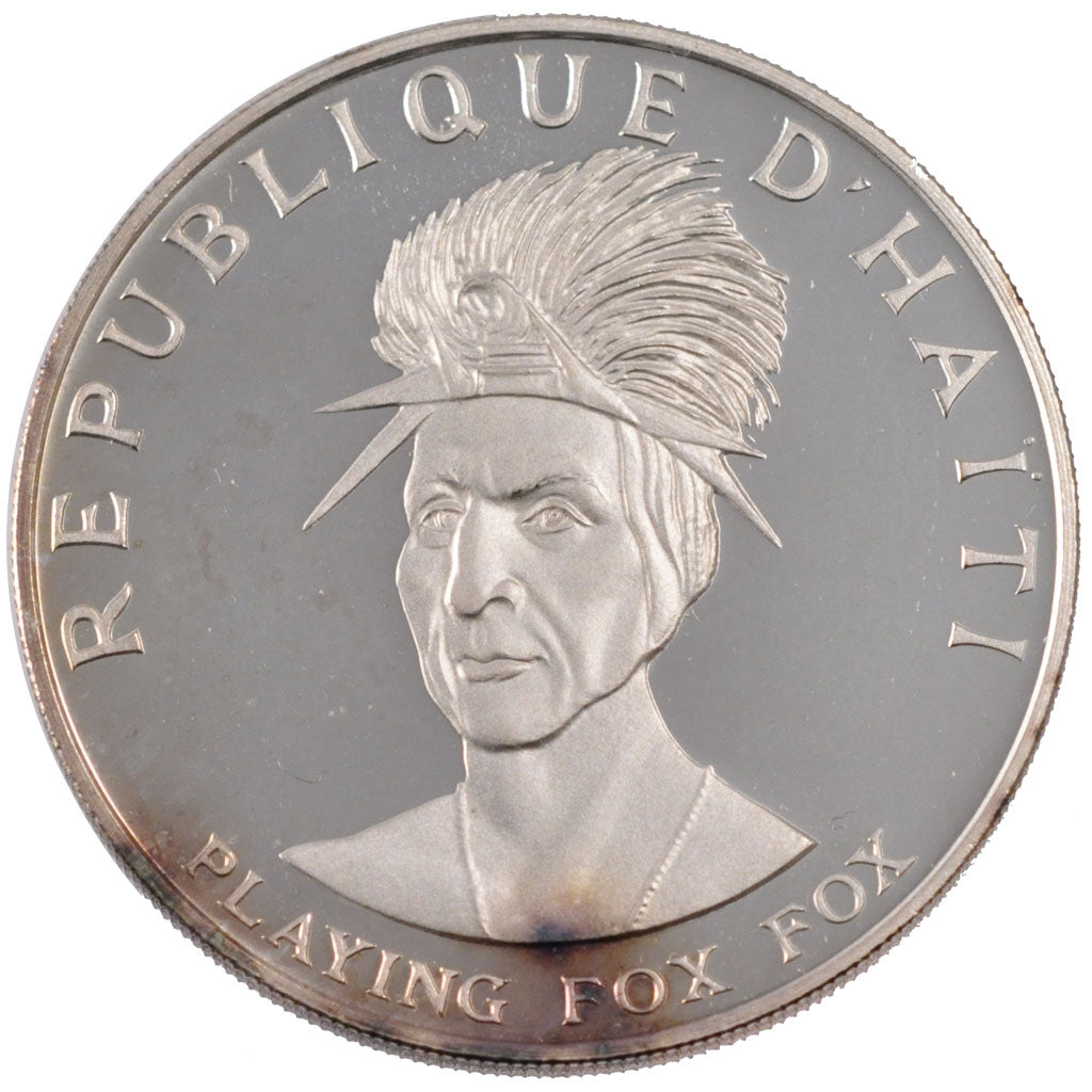HAITI, 10 Gourdes, 1971, KM #81, MS(63), Silver, 40, 46.78