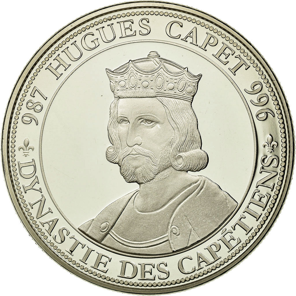 Frankrijk, Medaille, Les Rois de France, Hugues Capet, FDC, Copper-nickel