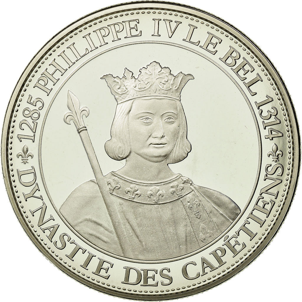 Francja, Medal, Les Rois de France, Philippe IV, MS(65-70), Miedź-Nikiel