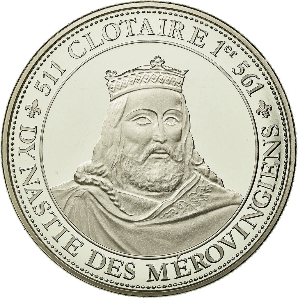 Francia, medalla, Les Rois de France, Clotaire I, History, FDC, Cobre - níquel
