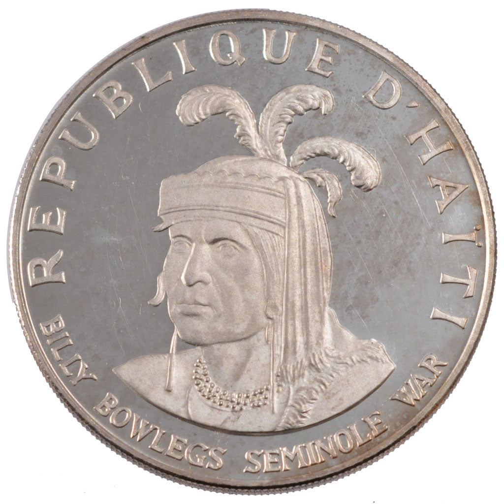 HAITI, 10 Gourdes, 1971, KM #83, MS(63), Silver, 40, 46.88