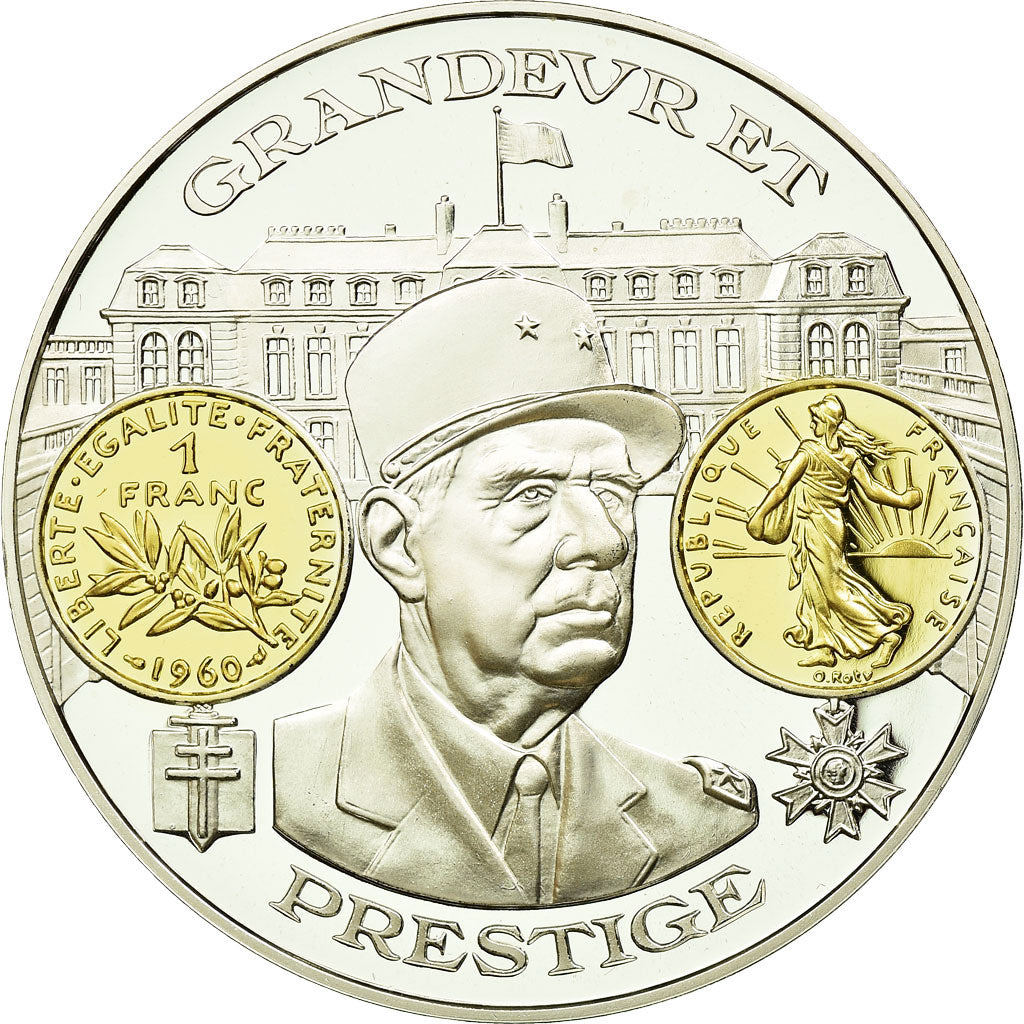 Frankrijk, Medaille, 2000 ans d'Histoire Monétaire française, FDC, Zilver