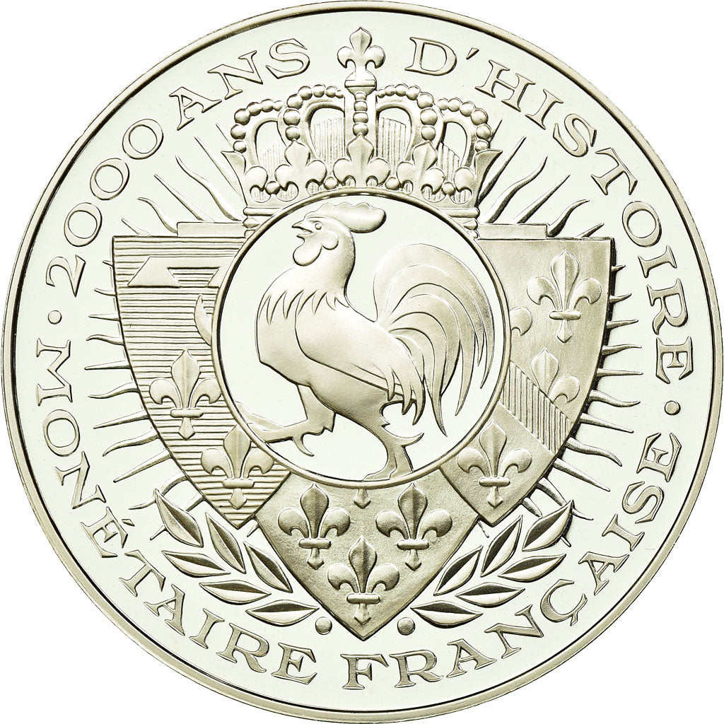Frankrijk, Medaille, 2000 ans d'Histoire Monétaire française, FDC, Zilver