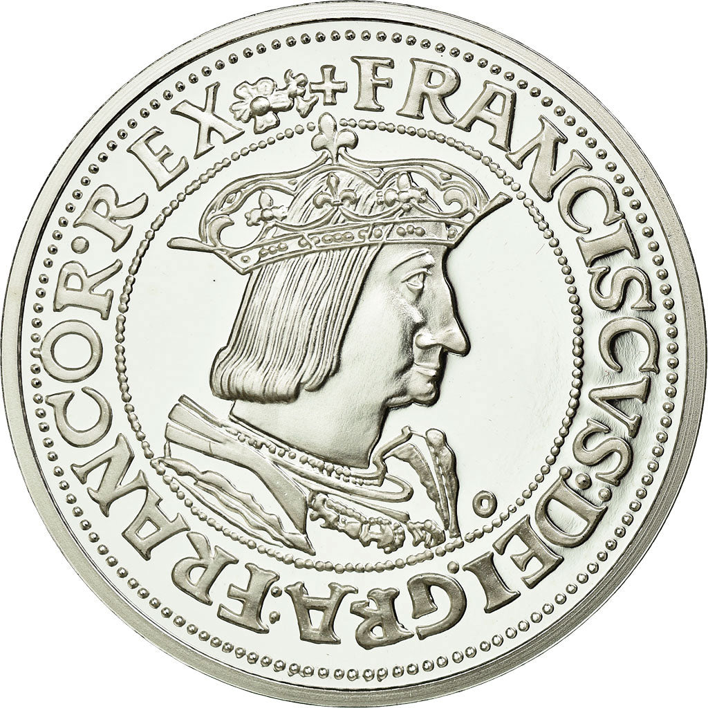 France, Medal, Reproduction Teston de François Ier, MS(65-70), Silver