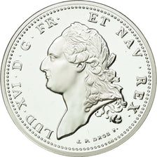 France, Médaille, Reproduction de l'Ecu de Calonne 1786, FDC, Argent