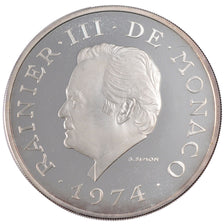 Monaco, 100 Francs, 1974, FDC, Argento, KM:M3, Gadoury:168