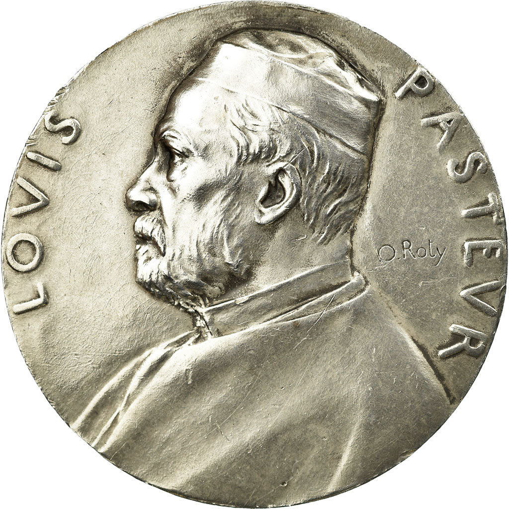 France, Medal, Institut Pasteur, 1888, Roty, MS(60-62), Silver