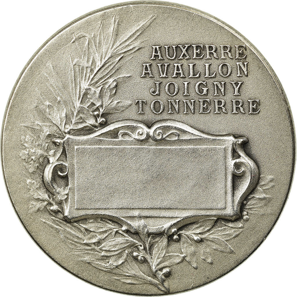 France, Medal, Chambre de Commerce d'Auxerre, MS(64), Silver