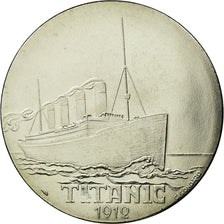 Francia, medaglia, Les Grands Transatlantiques, Titanic, C. Gondard, FDC, Nichel