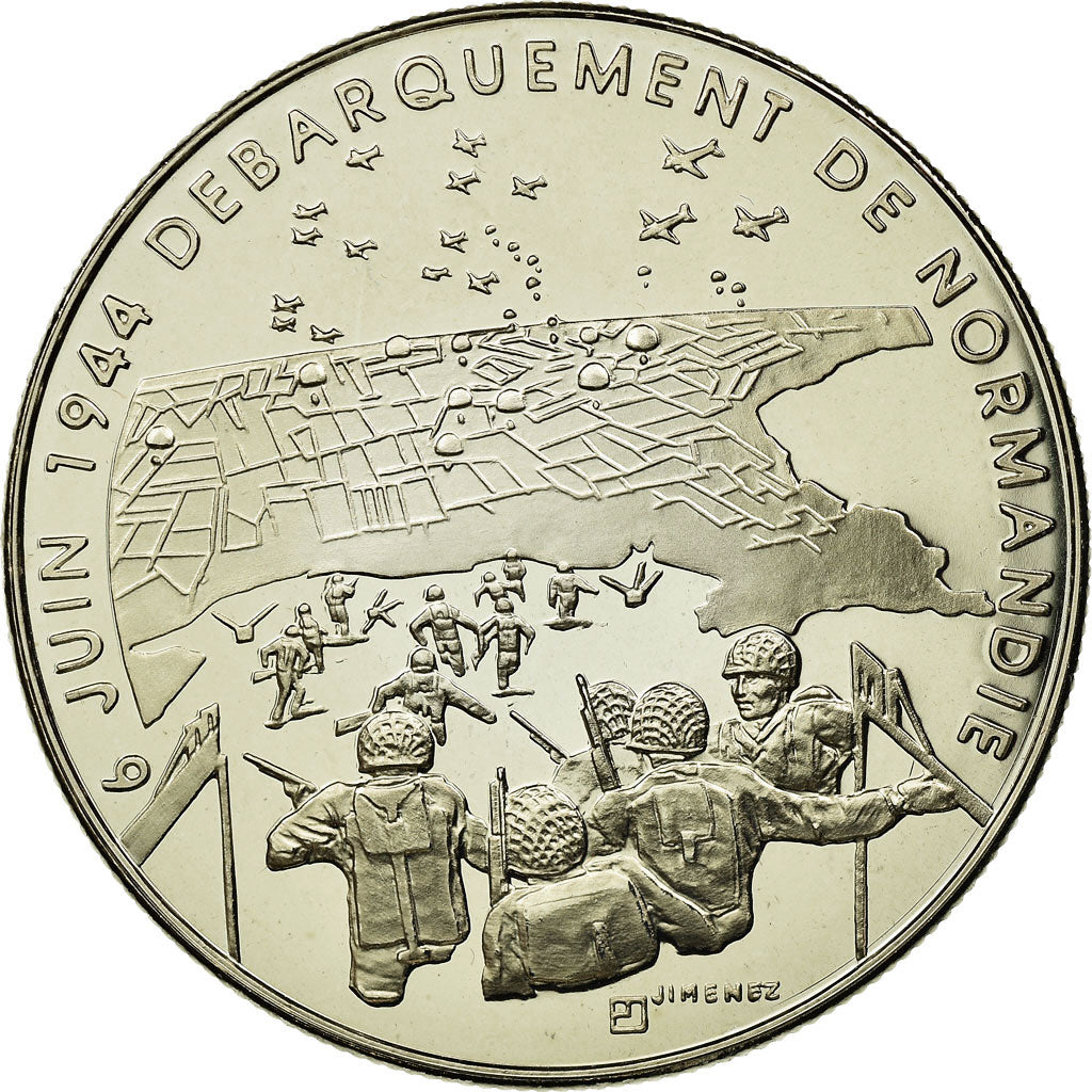 France, Médaille, 1939-1945, Débarquement de Normandie, Jimenez, FDC