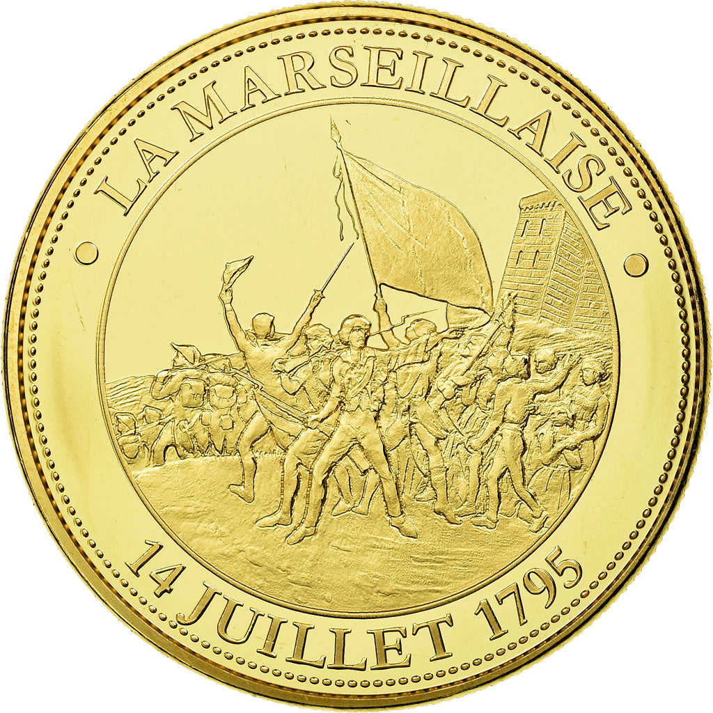 Francja, Medal, Révolution Française, La Marseillaise, MS(65-70), Pokryte