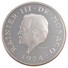 Moneta, Monaco, 100 Francs, 1974, FDC, Argento, KM:M3, Gadoury:168