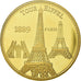 France, Medal, Paris - La Tour Eiffel, MS(65-70), Copper-Nickel Gilt
