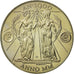Frankreich, Medaille, Europa, Passage à l'An 2000, STGL, Copper-Nickel Gilt
