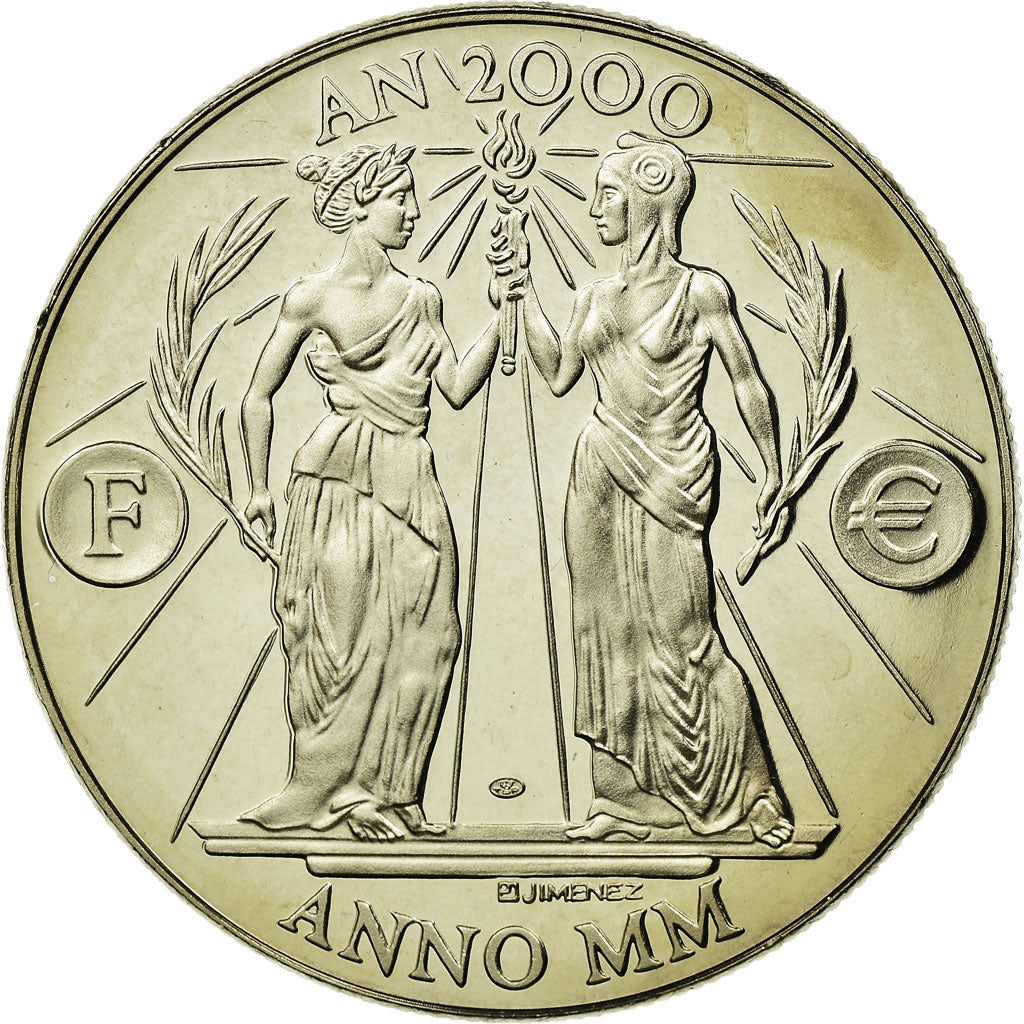 France, Medal, Europa, Passage à l'An 2000, MS(65-70), Copper-nickel