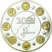 Monaco, medaglia, 10 Ans de l'Europe, Monaco, FDC, Copper Plated Silver