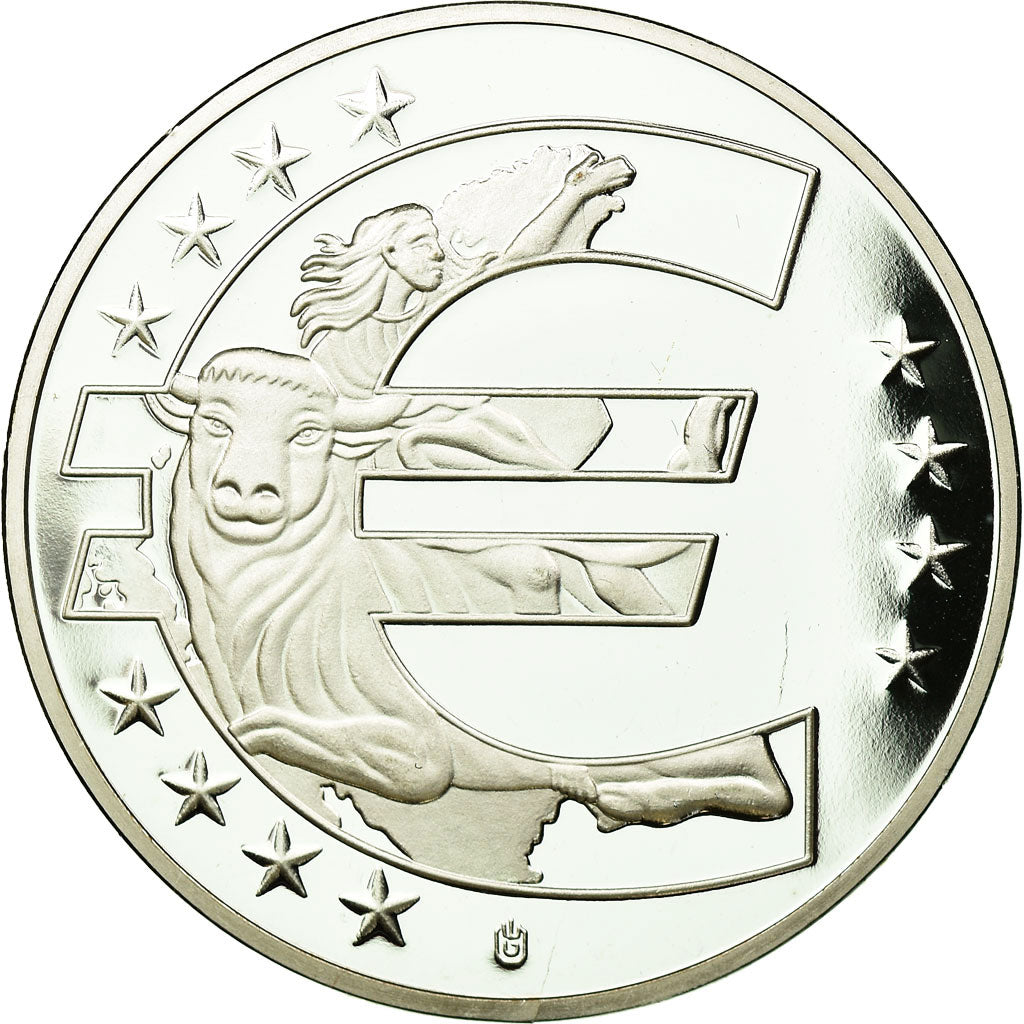 Monaco, Medal, 10 Ans de l'Europe, Monaco, MS(65-70), Copper Plated Silver