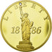 France, Medal, Statue de la Liberté, MS(65-70), Copper Gilt