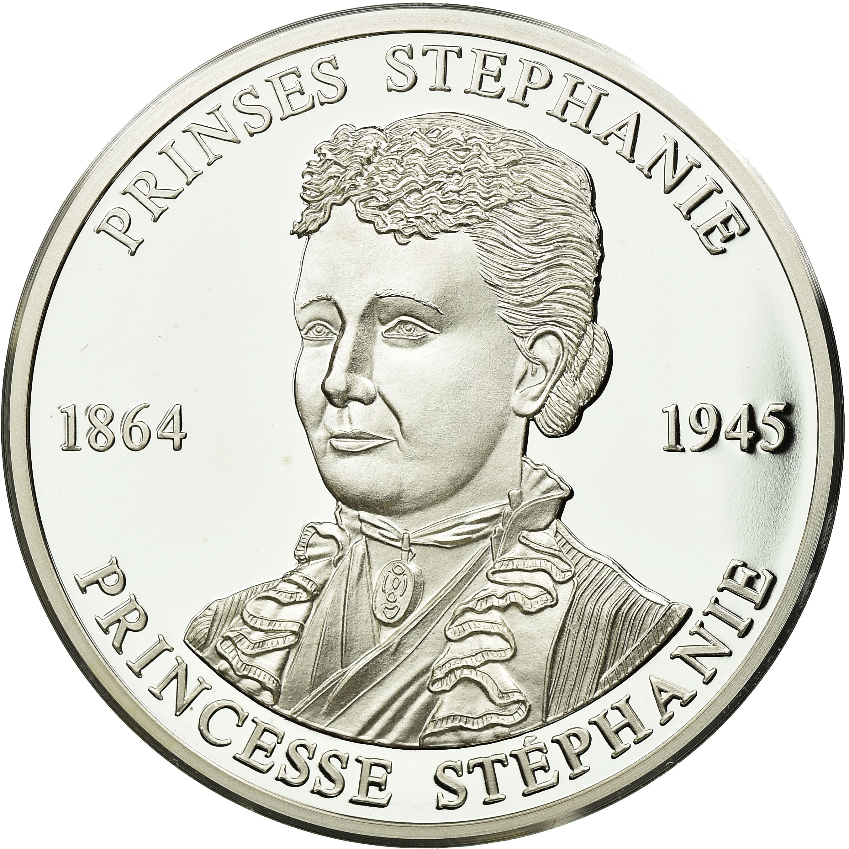 Belgium, Medal, Princesse Stéphanie, 1999, MS(65-70), Silver