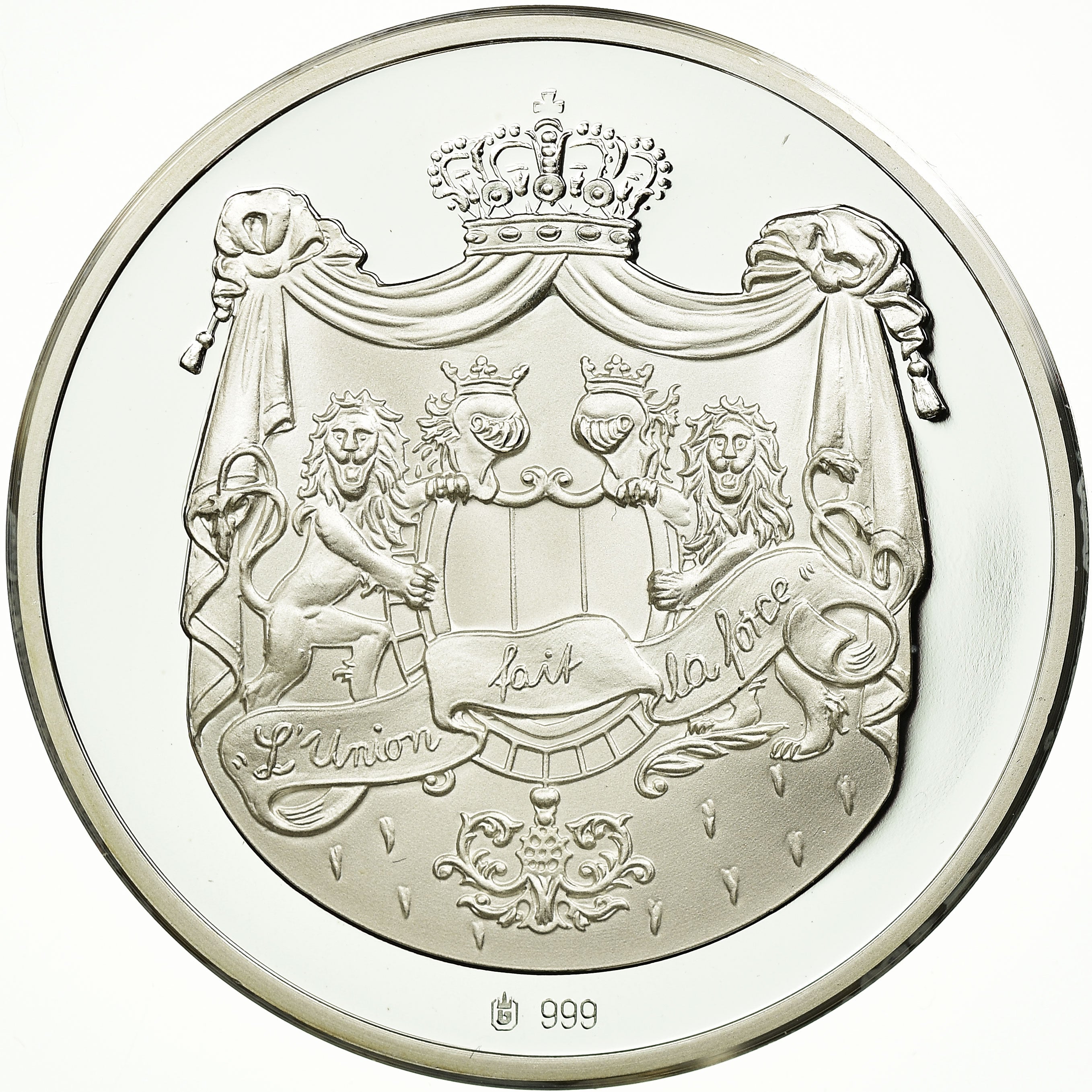Belgium, Medal, Princesse Stéphanie, 1999, MS(65-70), Silver