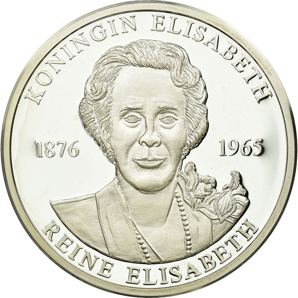 Belgien, Medaille, Reine Elisabeth, 1998, STGL, Silber