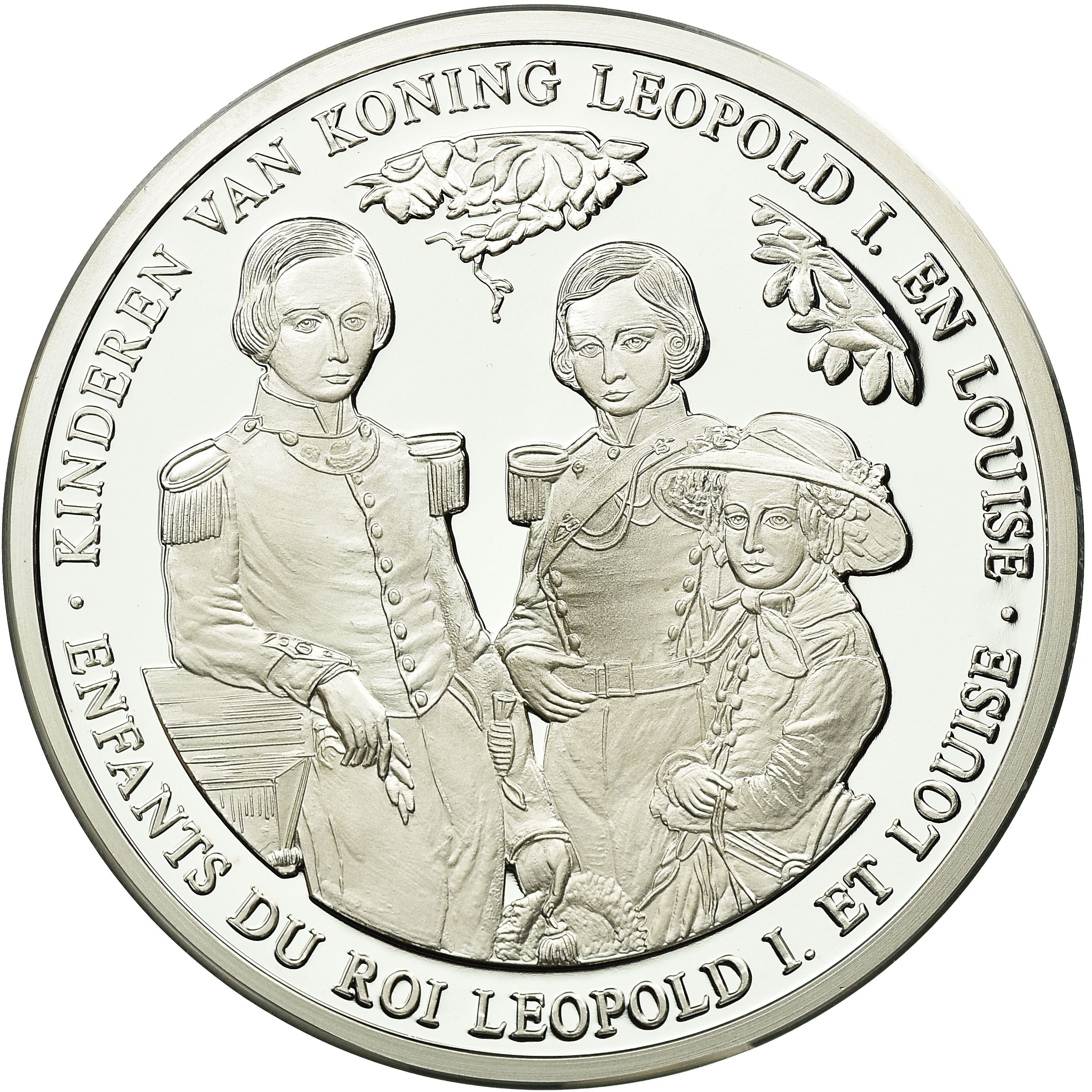 Belgium, Medal, Enfants de Léopold Ier et Louise, 1997, MS(65-70), Silver