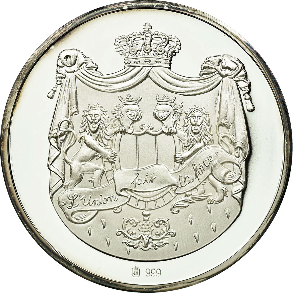 Belgium, Medal, Reine Astrid, 1997, MS(65-70), Silver