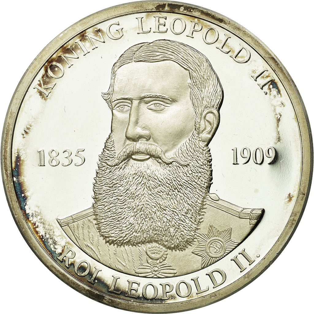 Belgien, Medaille, Roi Léopold II, 1997, UNZ, Silber
