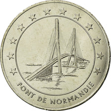 Francia, medalla, 3 Euro Ville du Havre, Pont de Normandie, 1996, SC+